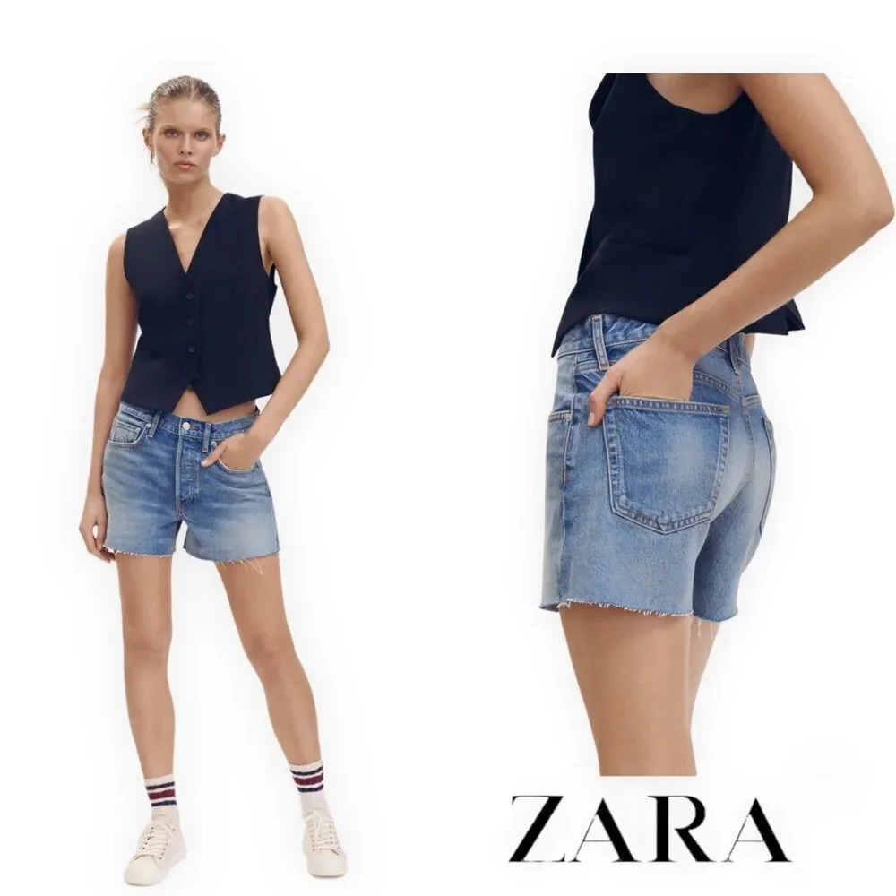 ZARA Women | Blue | ZW JEANS THE RELAXED SHORTS
